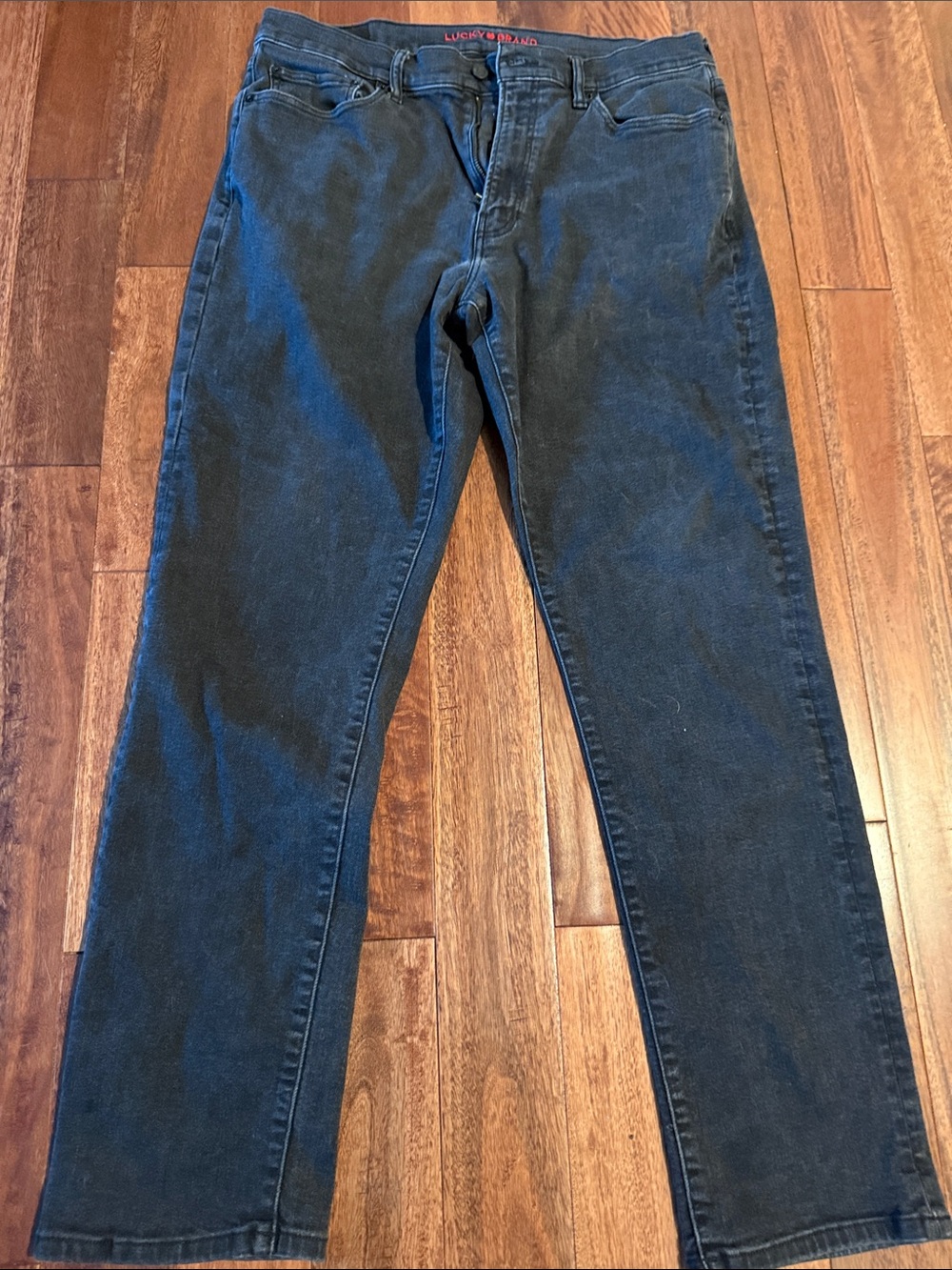 Lucky Brand Men’s Black Straight-Leg Jeans